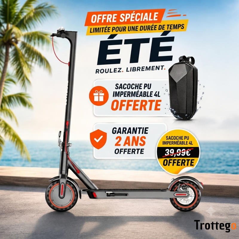 Trottinette électrique adulte homologué pour déplacements urbains (Application Bluetooth) -Trottego